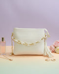 Stylish White Crossbody Bag