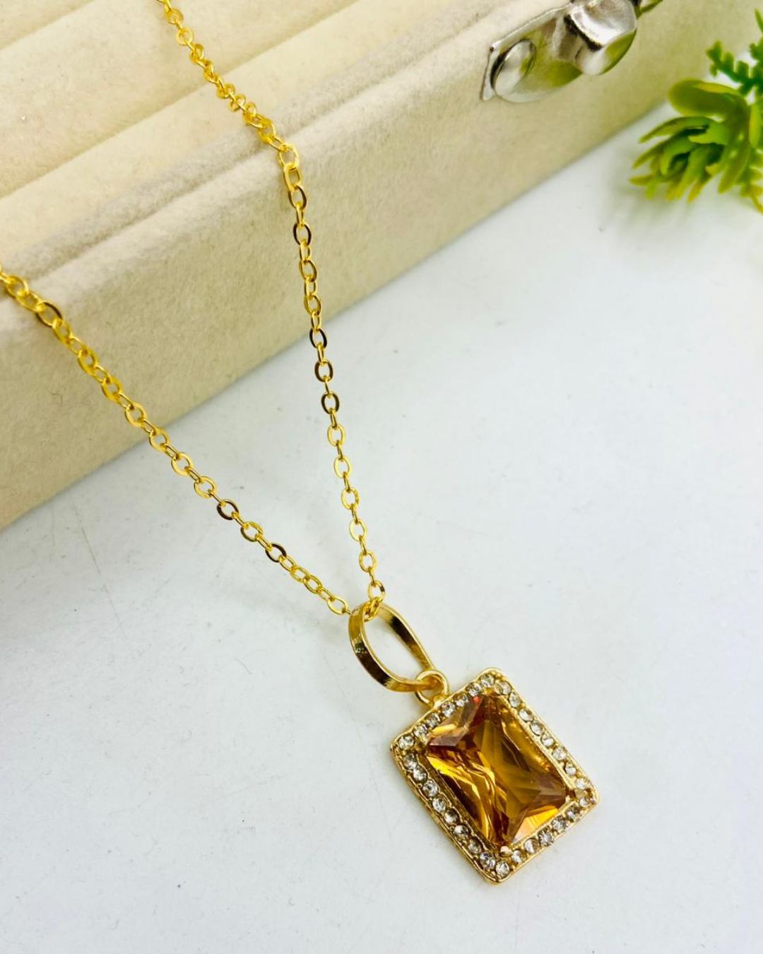 Fancy Beautiful Gold Plated Zircon Pendants