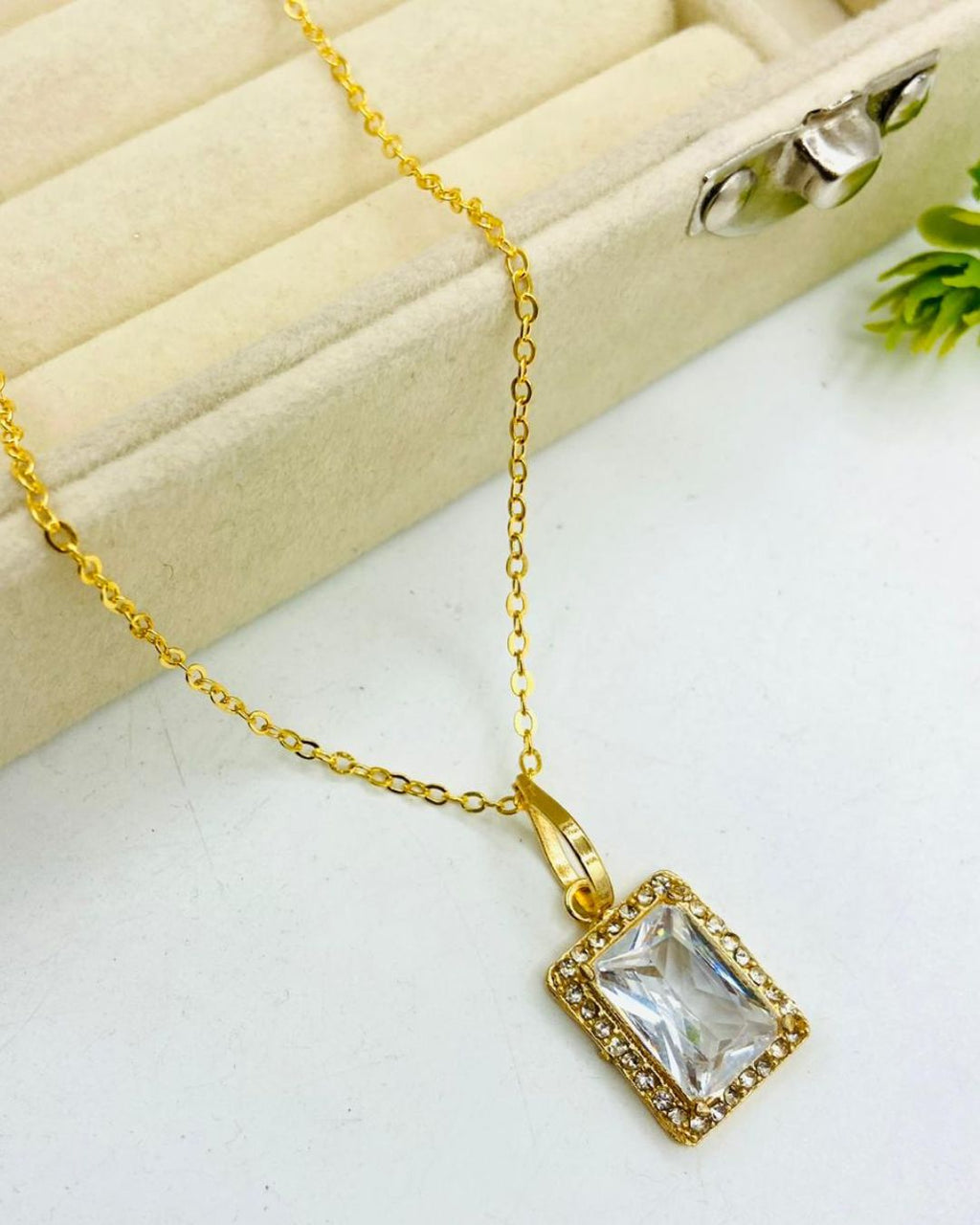 Fancy Beautiful Gold Plated Zircon Pendants