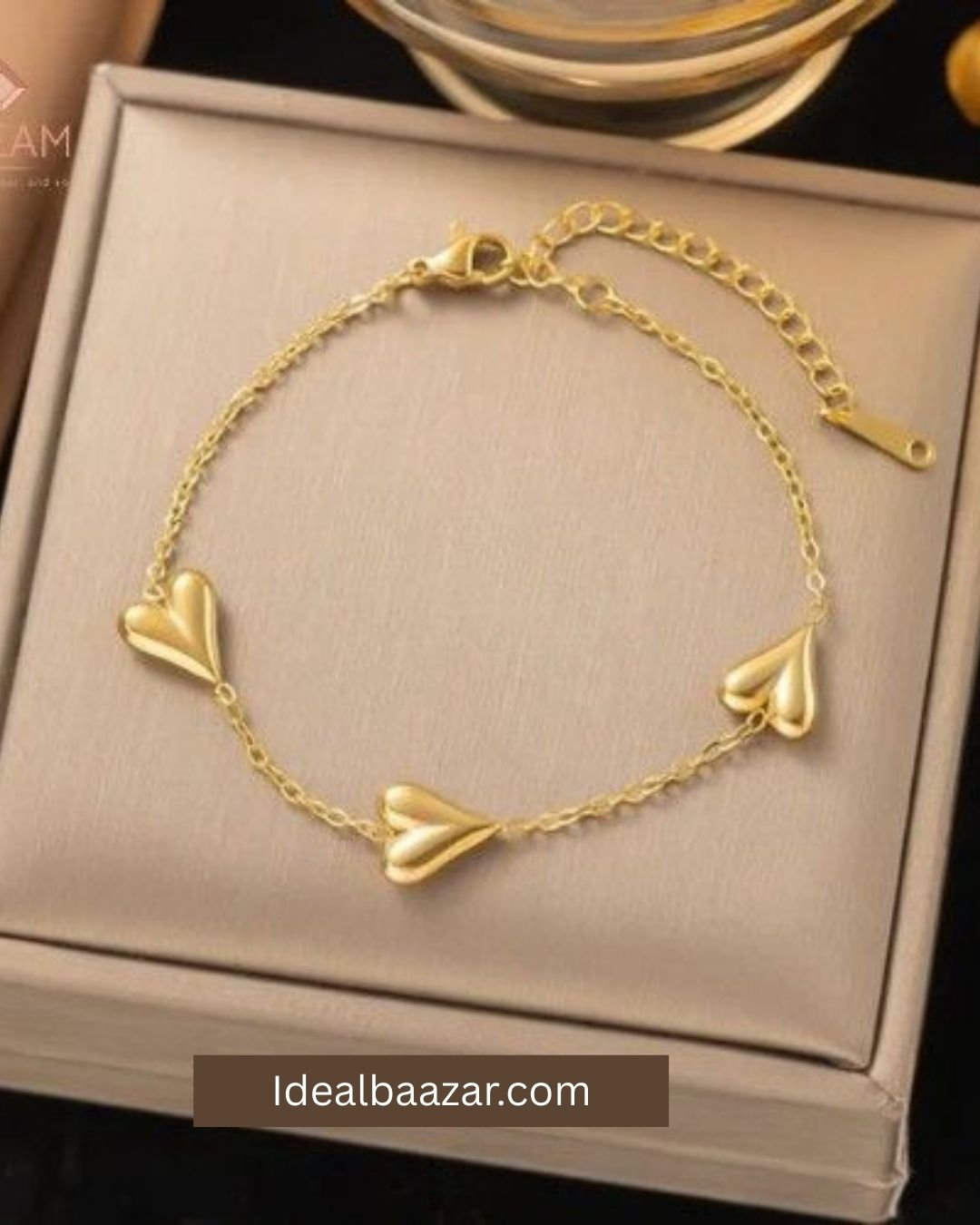 Fancy Beautiful Heart Design Stainless Steel Bracelets