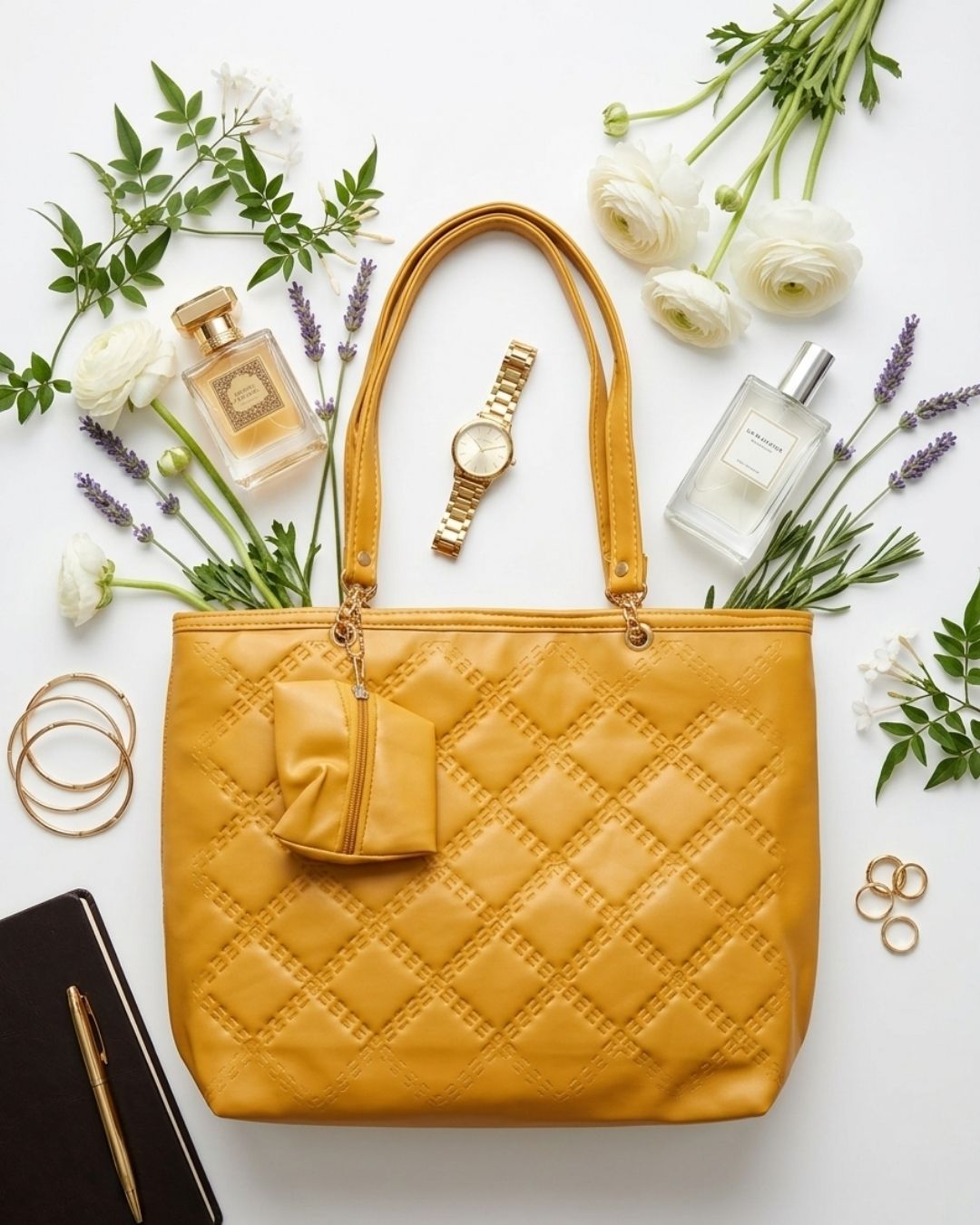 Mustard Shoulder Bag for Women's
