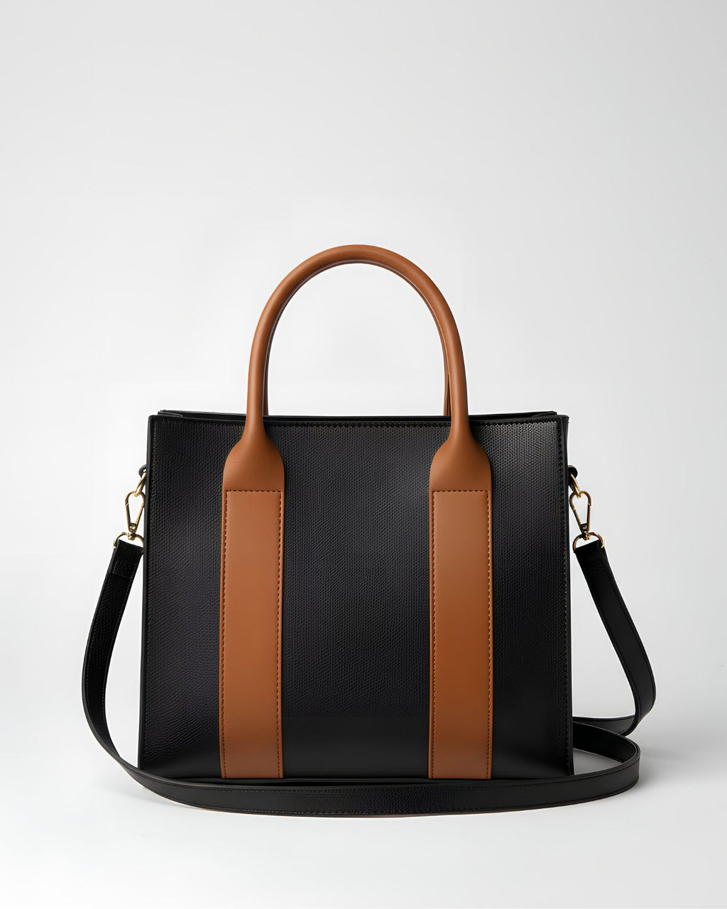 Classic Two-Tone Shoulder Bag