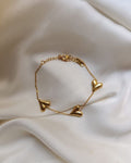 Fancy Beautiful Heart Design Stainless Steel Bracelets