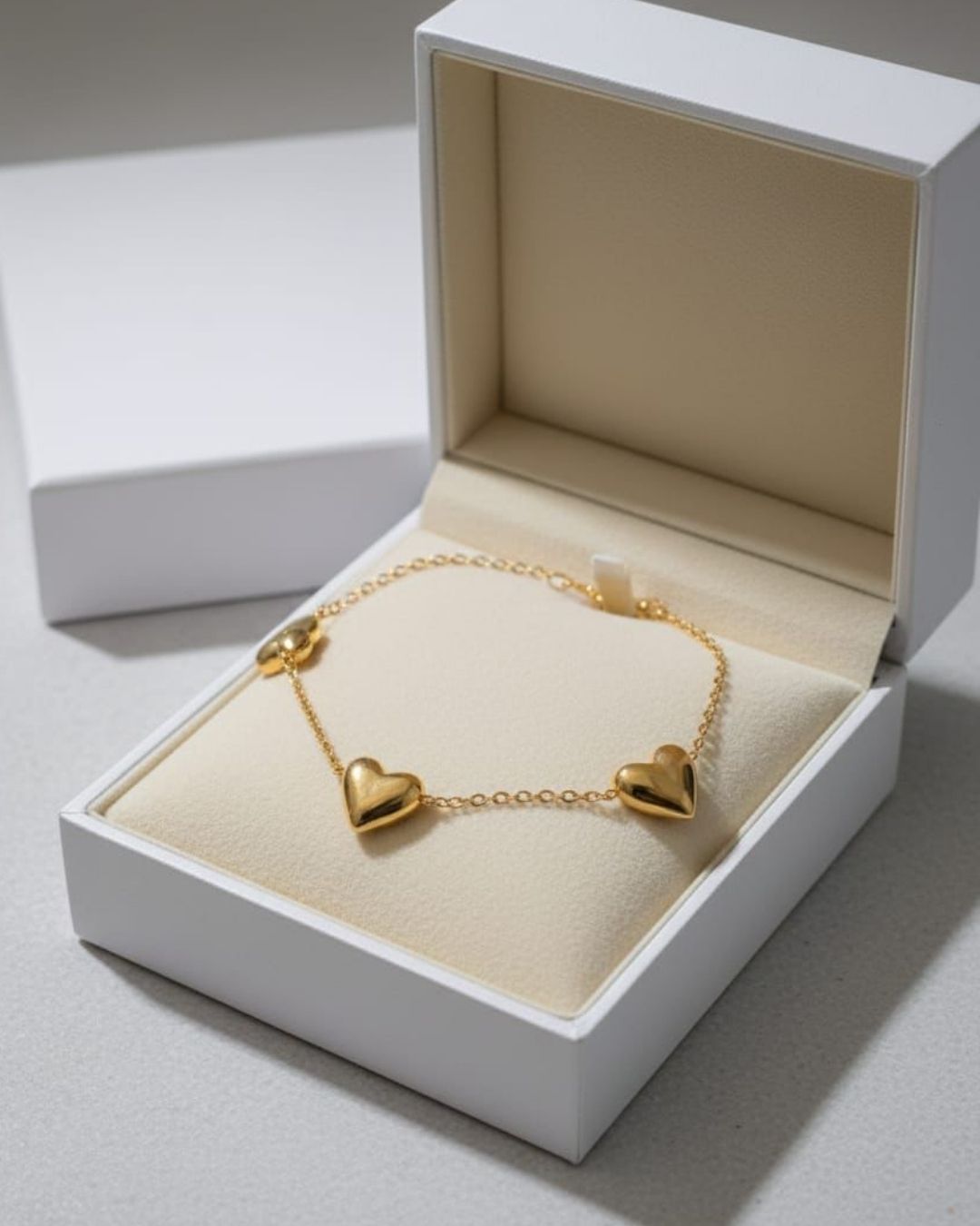 Fancy Beautiful Heart Design Stainless Steel Bracelets