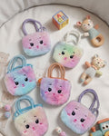 Rainbow Fluffy Face Mini Bags for Kids