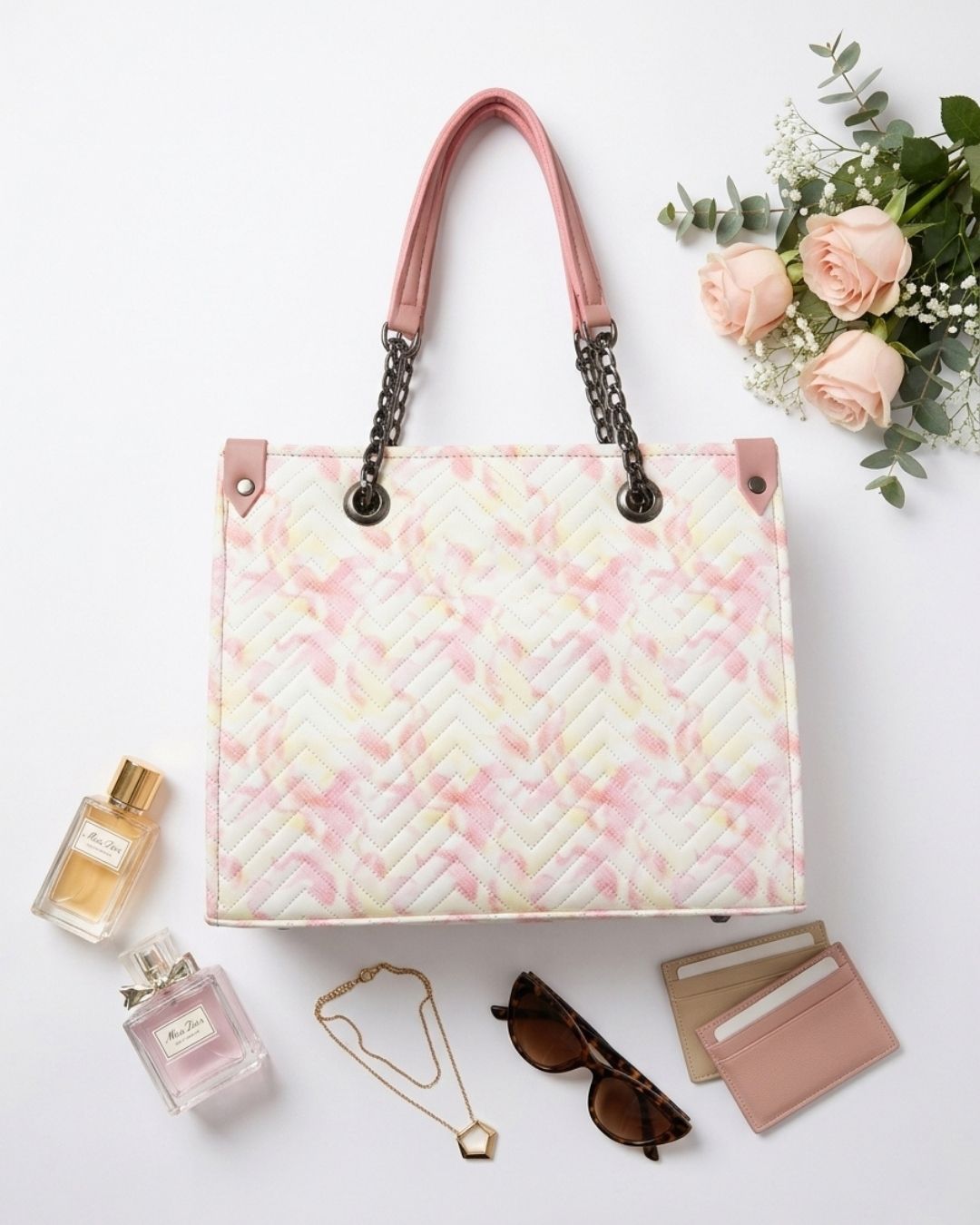 Rainbow Chevron Handbag