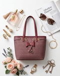 Premium Maroon Patterned Handbag
