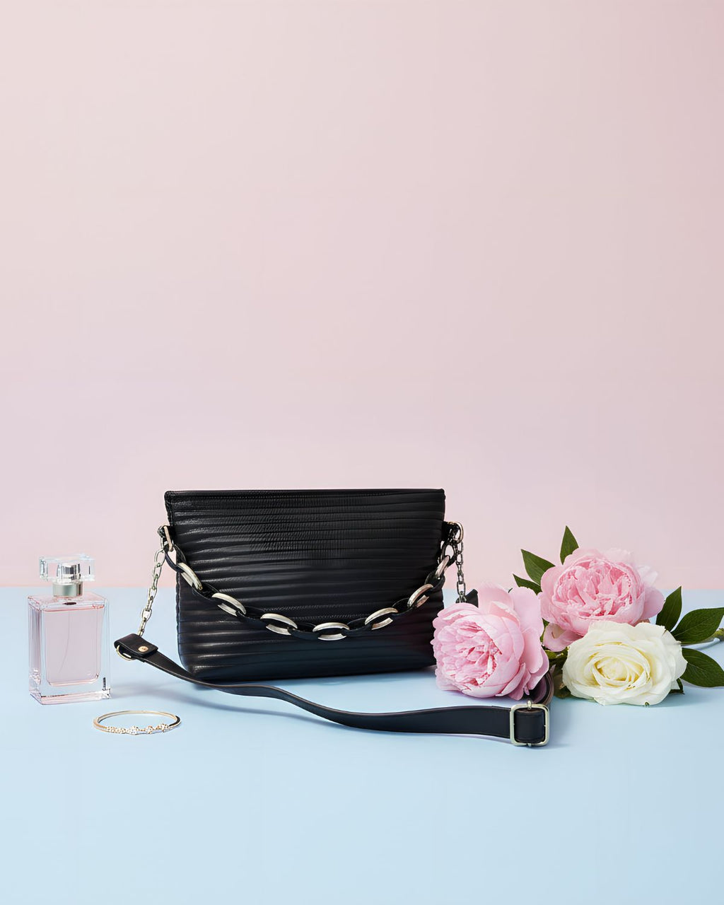 Stylish Black Crossbody Bag