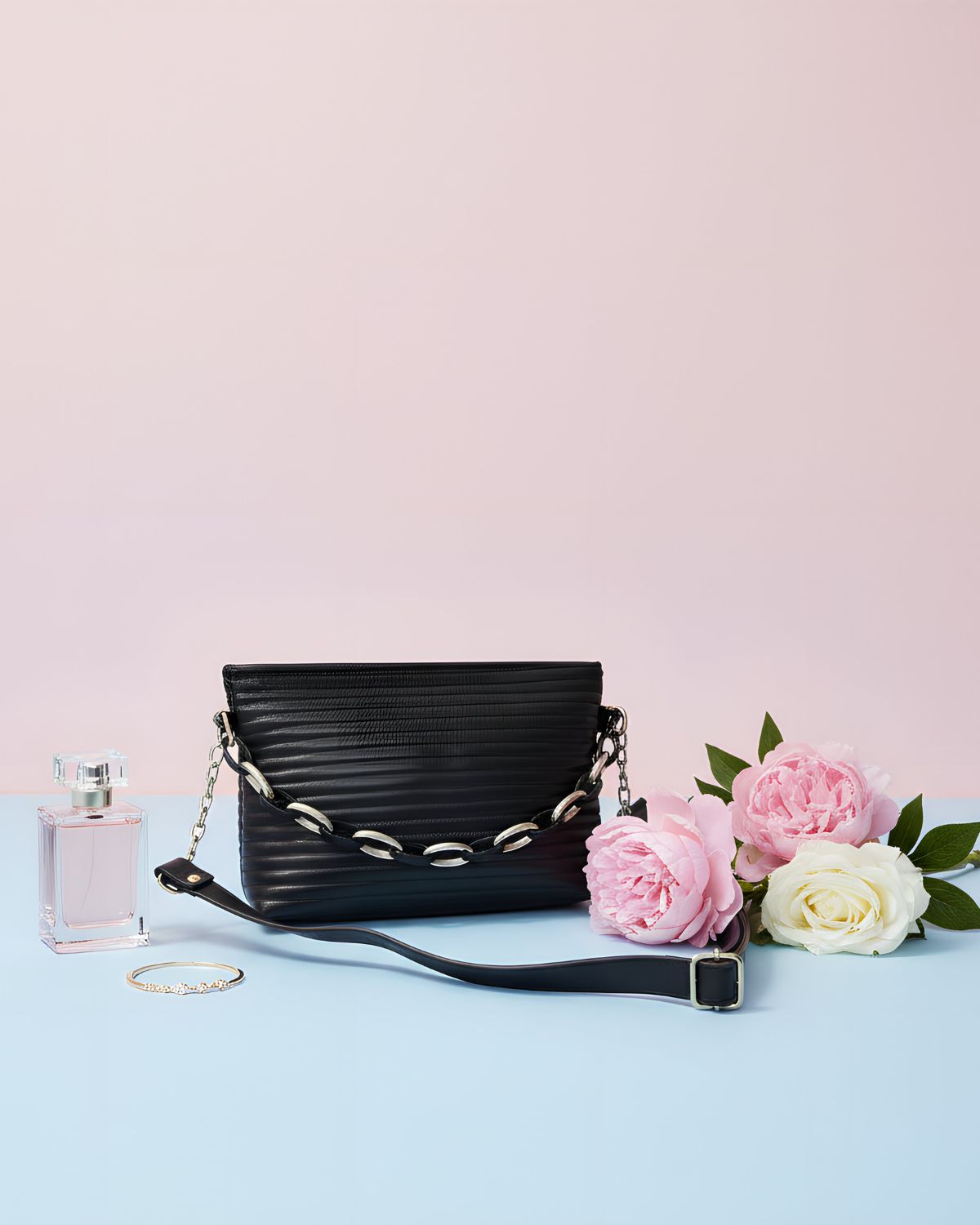 Stylish Black Crossbody Bag